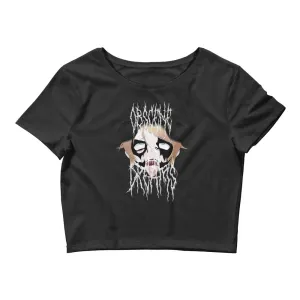 BLACK METAL AHEGAO CROP TOP