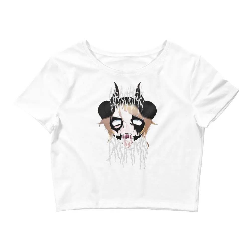 BLACK METAL AHEGAO CROP TOP
