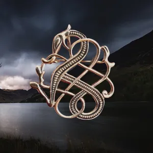 Bronze Jelling Dragon Viking Brooch
