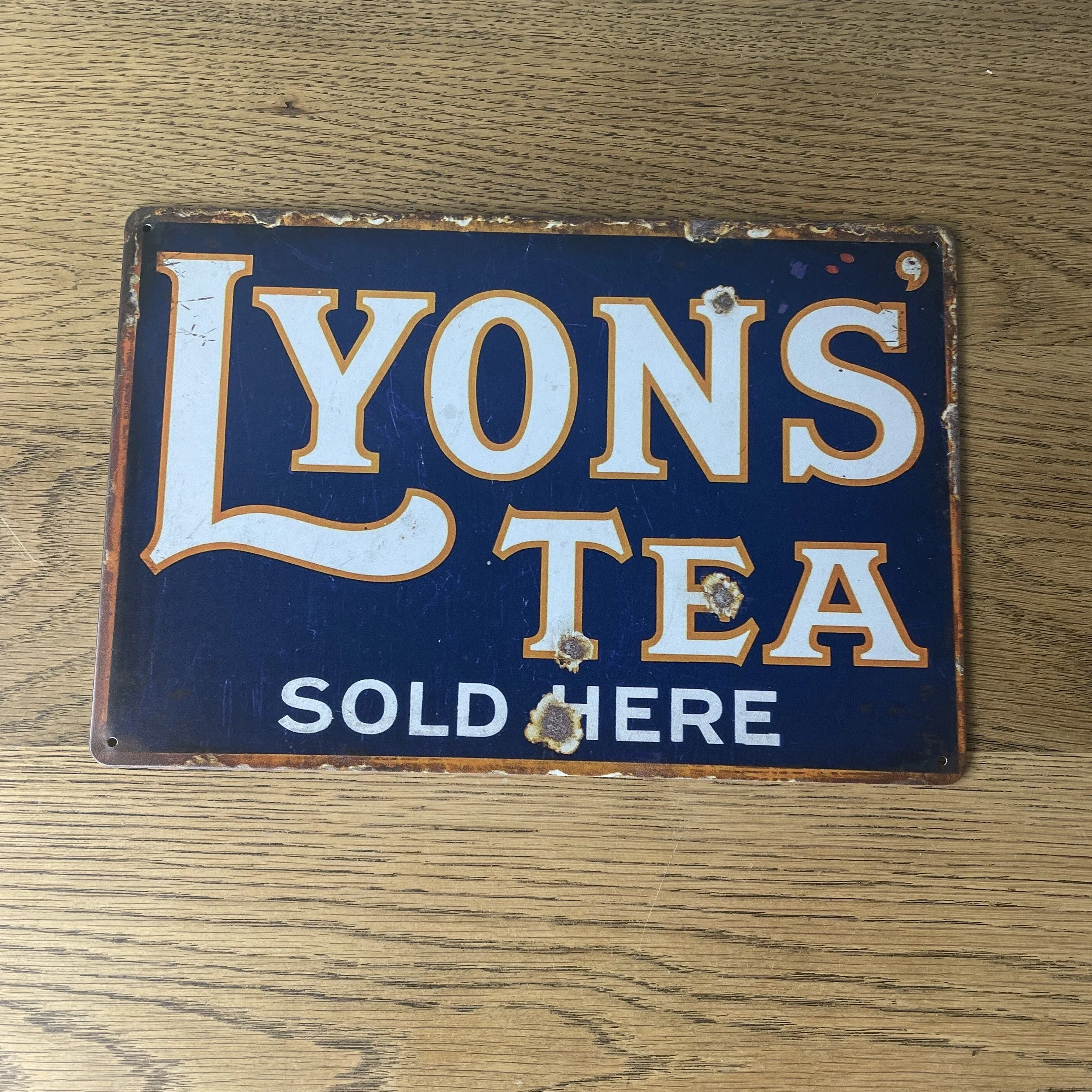 Metal Sign - Lyons Tea Sold Here