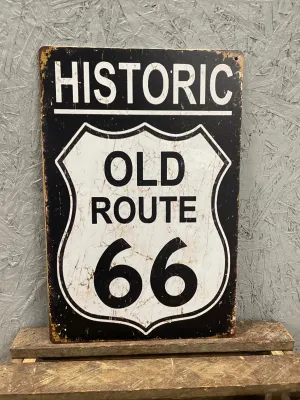 Metal Sign - Route 66