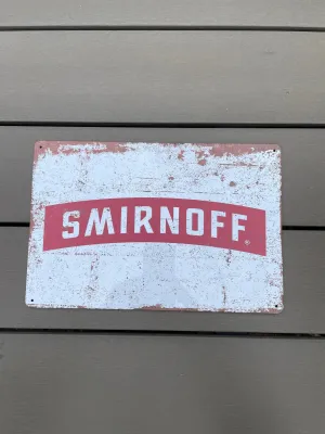 Metal Sign - Smirnoff