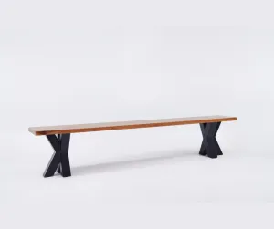 The Walnut Metal Spider Bench