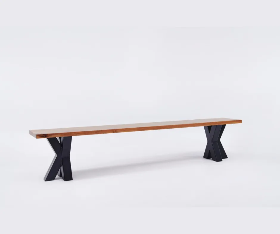 The Walnut Metal Spider Bench
