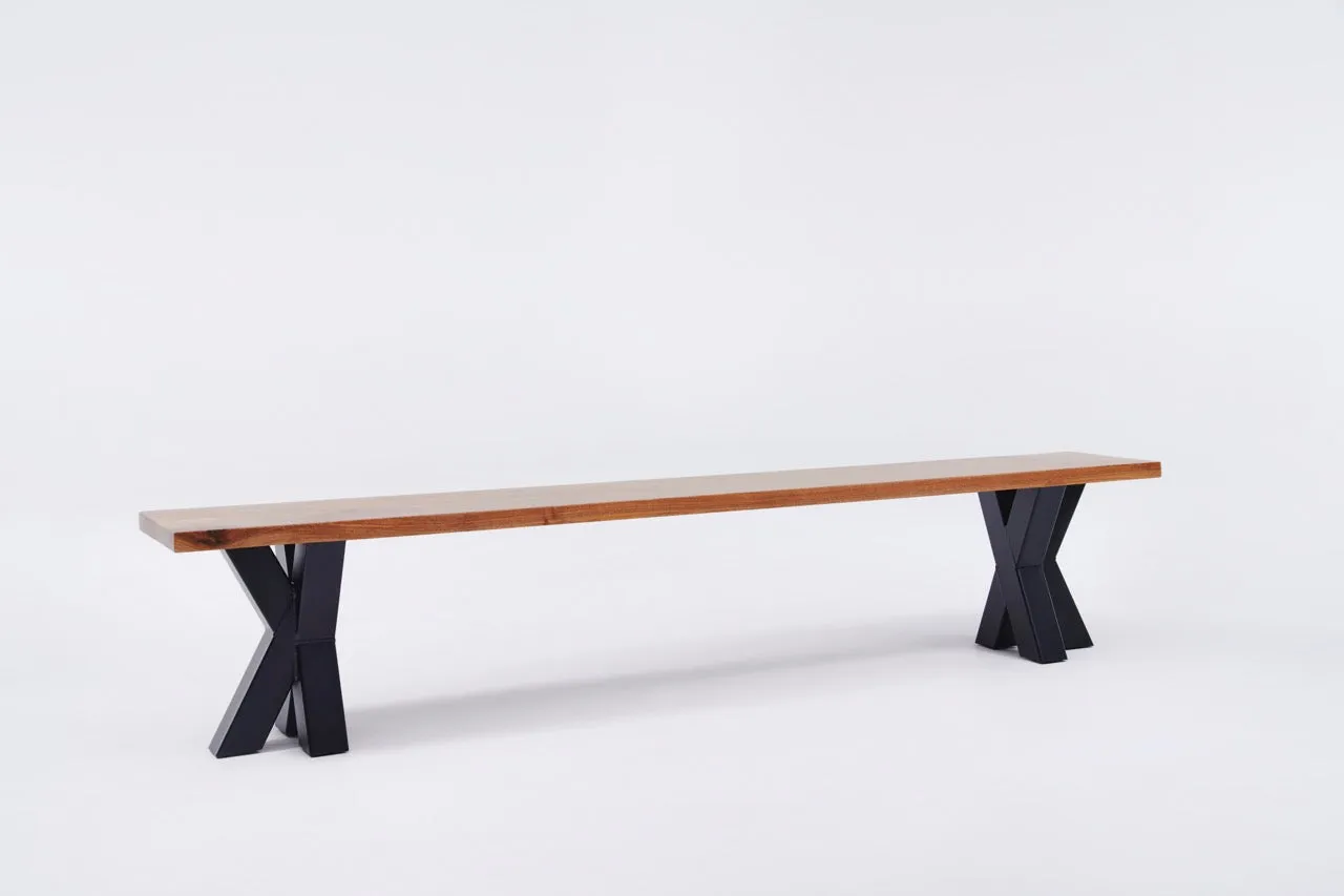 The Walnut Metal Spider Bench