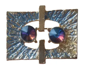 Vintage Brutalist Costume Jewellery Brooch