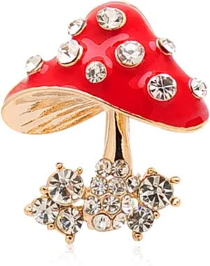 Women's Crystal Pearl Flower Brooches Elegant Enamel Rhinestone Floral Statement Brooch Pins Fashion Jewelry Accessories for Women Gift Gold